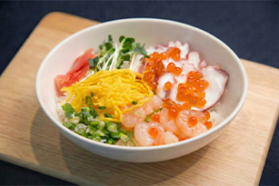  새우&타코 지라시 스시